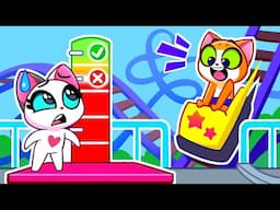 The Tallest Slide Ever 🐾 Stair Slide Adventure 🌊 Water Park and Swimming Pool Safety Rules