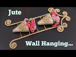 Jute flower Vase | DIY jute craft ideas | Jute Craft Home Decoration Design