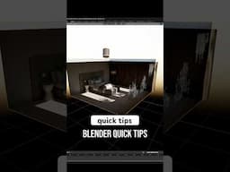 Blender Quick Tips - Backface Culling #blender3d #blender #blendertips