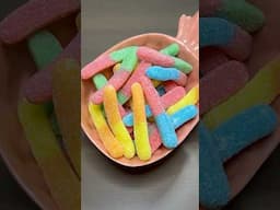Sour Neon Worms  #sweets #gummies  #dollaramafinds #shorts
