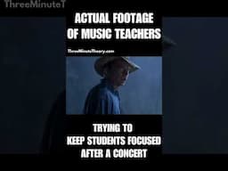 Music Teachers Trying To Keep Students Focused AFTER A CONCERT...