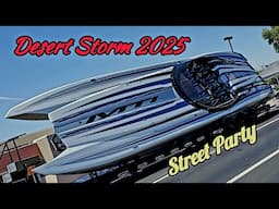 Desert Storm Lake Havasu 2025 Big Boats Street Party Video #1 Street Scene Boats & Vendors #boats
