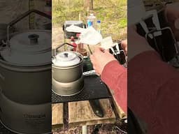 Morning coffee #goodmorning #morning #coffee #camp #camping #trangia #my #fyp #dad #viralvideoシ
