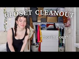 GOING THROUGH MY CLOSET *before moving!!* (please don't judge)