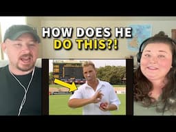 Americans React: Shane Warne's Cricket Leg Spin Bowling Masterclass