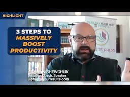 Shawn Shewchuk's 3-Step Method to Massively Boost Productivity | Productivity Tips For Business