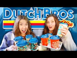 We Try ALL of DUTCH BROS COFFEE for the First Time! - Is It Better Than STARBUCKS?