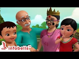 दादा-दादी के घर में बच्चों की मौज-मस्ती - School Holidays | Hindi Rhymes & Cartoons | Infobells