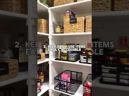 4 Tips to Organize Your Pantry  #tidystyle #organization #kitchenpantryorganization #organize