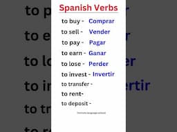 Learn Spanish Verbs