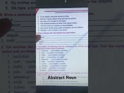 Abstract noun in short #learnenglish #englishgrammar #english #speakingskills #books