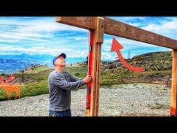 Making Posts & Beam w/ Common Lumber. Cabin Entry Cover Build Ep. #2