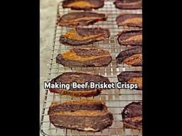 Making #beefbrisket crisps is INSANELY easy and you can use your air fryer! 165 degrees for 12 hours