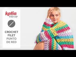 🧶 Cómo hacer Punto de Red a Ganchillo o Crochet Filet | Paso a paso fácil para principiantes