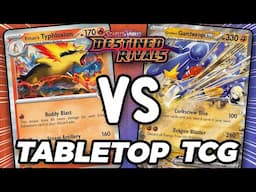 Can Ethan's Typhlosion Defeat Cynthia's Garchomp ex in this Destined Rivals Tabletop Match!?