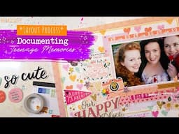 DOCUMENTING OLD MEMORIES // Mixing Embellies - Scrapbooking Layout Process