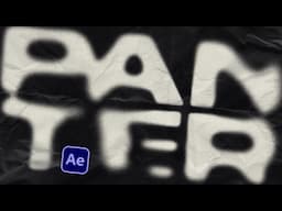 How To Make Inkbleed Text In After Effects!