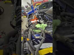Engine and transmission almost installed.  2011 Ford Edge.  power steering and mounts