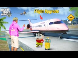 GTA 5: Franklin & Shinchan Upgrade Biggest Flight In Gta5...! ( Gta5 mods )