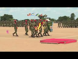 President Musevein Passout  general recruit officers at Kaweweta basic military training school