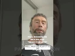 Paul Rodgers on Mick Ralph's "Ready For Love"