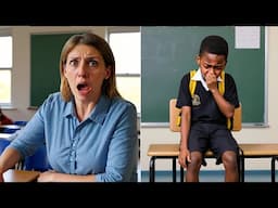 Teacher notices boy crying daily looks under his seat and scream Help!!