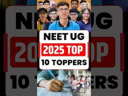 NEET UG 2025 Toppers List Out! Meet the Top 10 Rank Holders #neet #shorts