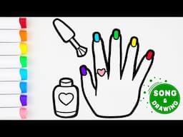 Mama’s Hands Song, Coloring Page and Drawing for Kids and Toddlers