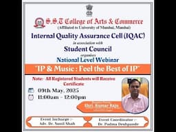 “IP and Music: Feel the Beat of IP”   Students Council