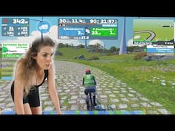 Brutal COBBLES!! 🥵 NEW ZWIFT ROUTE! Hell of the North!!