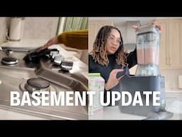 Relaxing Cleaning & Smoothie Making 🍓 | Basement Check-in