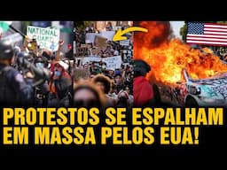 Protestos e Caos se espalham em massa pelos EUA: Trump perdeu o controle? 😮 🇺🇸