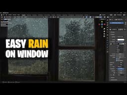 Fake Rain and Water Droplets | Blender 3D Tutorial
