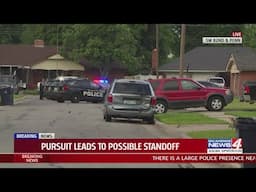 One in custody after chase, possible standoff in SW Oklahoma City