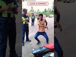Ticket or Dance: What's His Next Move? #viralvideo #trending #philippines #habalhabal #driver #moto
