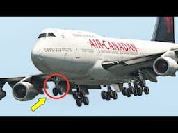 Terrifying Moment As The Boeing 747 Skidding on Runway After Landing