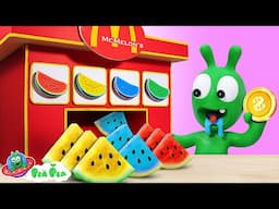 Watermelon Vending Machine Surprise! Pea Pea’s Tasty Adventure 🍉 Cartoon for Kids