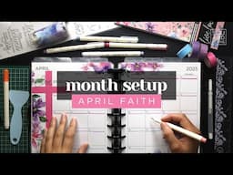 APRIL FAITH PLANNER SETUP :: Monthly Plan With Me