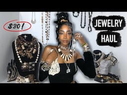 Statement Pieces & Thrifted Treasures: A INSANE Maximalist Jewelry Haul!