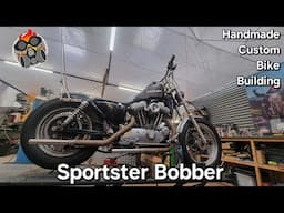 Exhaust wrapping, repairs and sissy bars mods, Handmade Custom Bike Building #engineering #Sportster