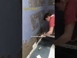 After this we’re never tiling again 😭#renovation #bathroom #diy