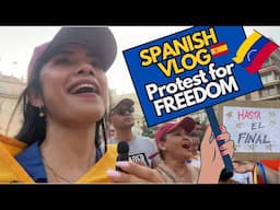 Join me in PROTEST 🗣️✋🏾📢🇻🇪 LEARN Political Vocabulary in SPANISH with THIS VLOG w/subtitles