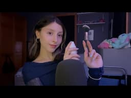 ASMR fast personal attention for extra sleepiness! ♡✮⋆˙☁️ brushes, haircut, makeup, spritz spritz 🤍