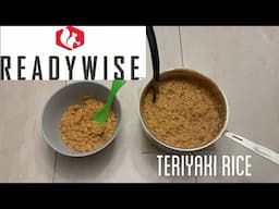 Trying READYWISE Teriyaki Rice : Emergency Food Supply : 25 Year Shelf Life : Costco
