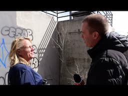 We caught her cleaning up graffiti and decided to surprise her for Feel Good Friday