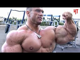 ARM DAY WITH BLOND MYTH - CRAZIEST ARMS EVER SEEN IN BODYBUILDING - LEE PRIEST MOTIVATION