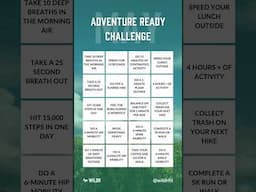 Join me in this month's Adventure Ready Challenge! ✨