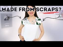 Making a SUPER EASY top from silk and viscose! (with my SPECIAL fabric scraps)