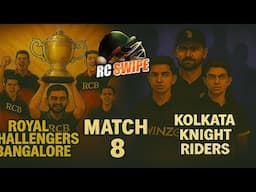 Black & Gold - Challengers vs Knights RCB 🆚 KKR | Real Cricket Swipe RCPL Auction Mode IPL Gameplay