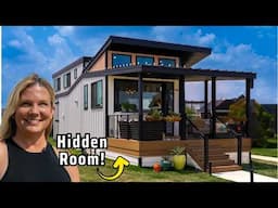 THRIVING in Her Amazing Tiny House with a Hidden Room!